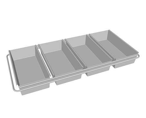 Dibujo 3D baterias panificación 3